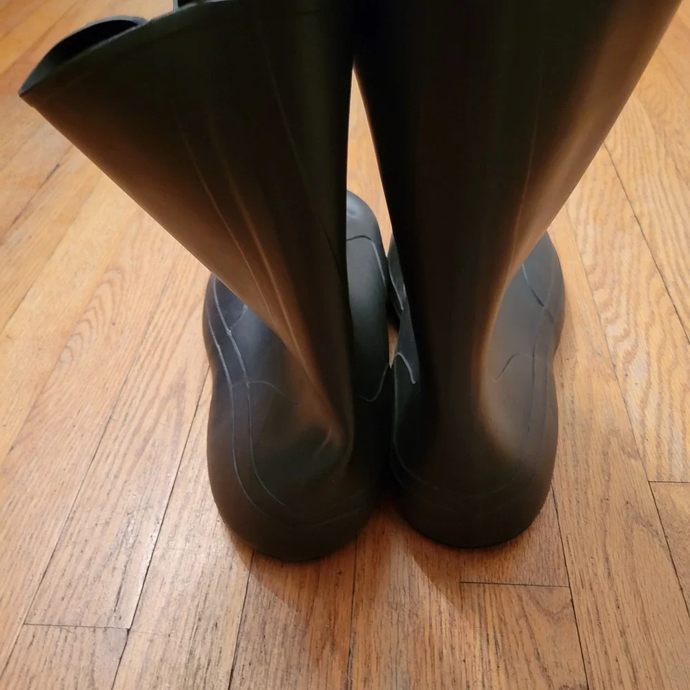 KCA 13 Rain Overboots Black Rubber Waterproof Hazmat Chores Military Gorpcore